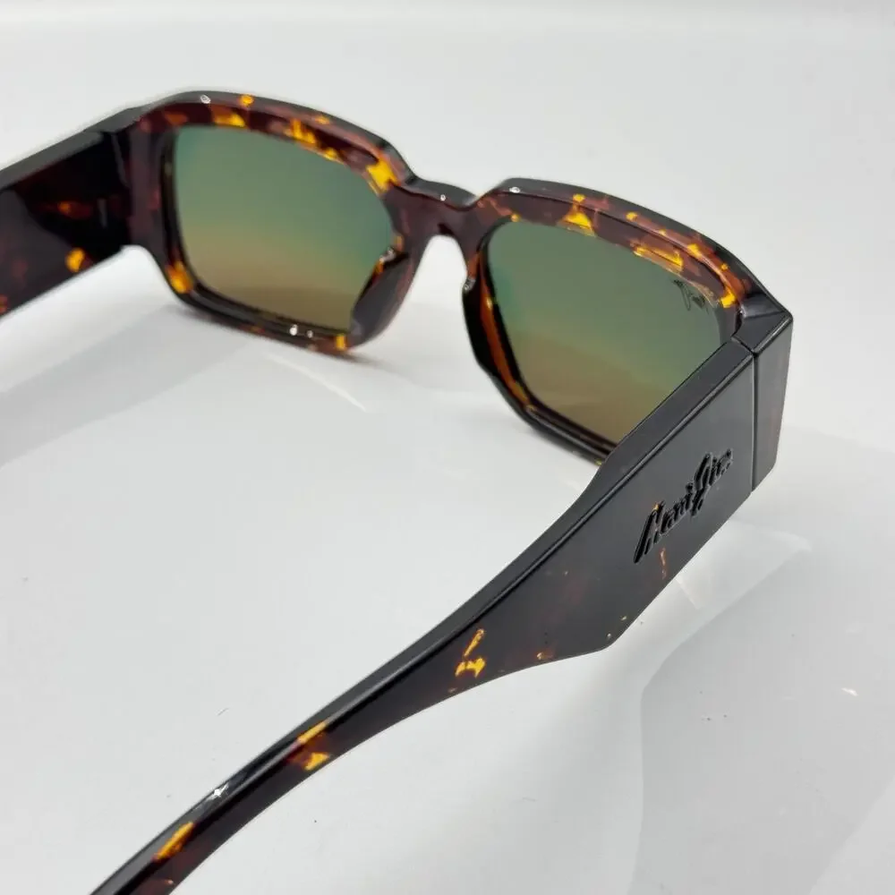 Maui Jim Sunglasses Kupale MP-RM MJ639 10 Dark Havana Rectangle Polarized 55mm
